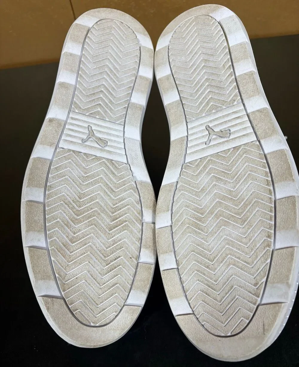 PUMA Karmen Rebelle Platform Sneakers White w/ Black Size